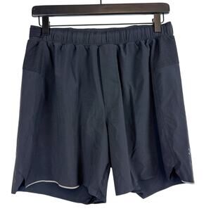 Lululemon Mens Surge Lined 6” Shorts Black - M